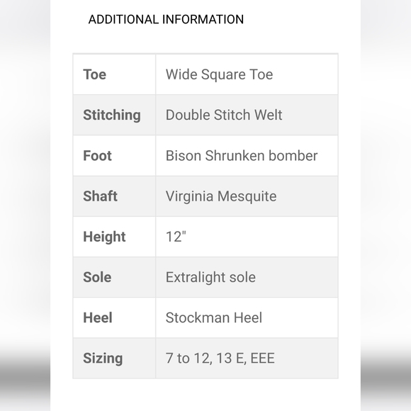 Boulet Men's 9 EEE width brown leather red accents roper boots - Picture 8 of 9